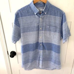 Southern Tide Cotton Trim Fit Short Sleeve Shirt. Size Medium.
